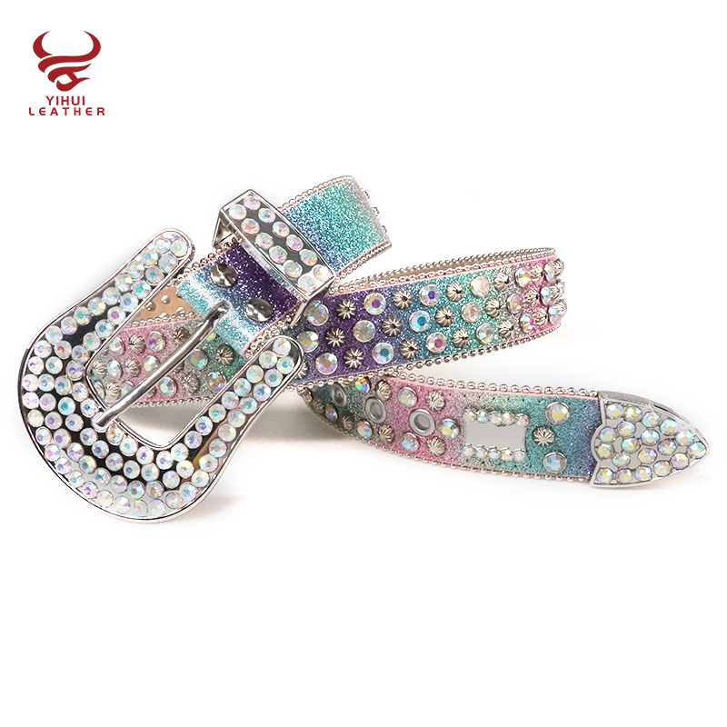 Shiny Diamond Designer BB Belt For Men And Women Multicolored With