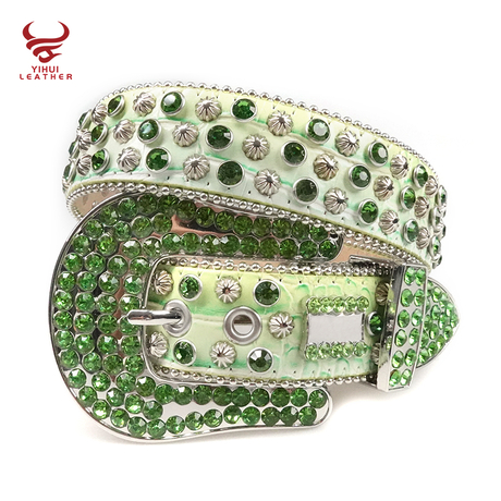 b.b. Simon Lime Green Gold Crystal Belt  Crystal belt, Expensive jewelry  luxury, Bling belts